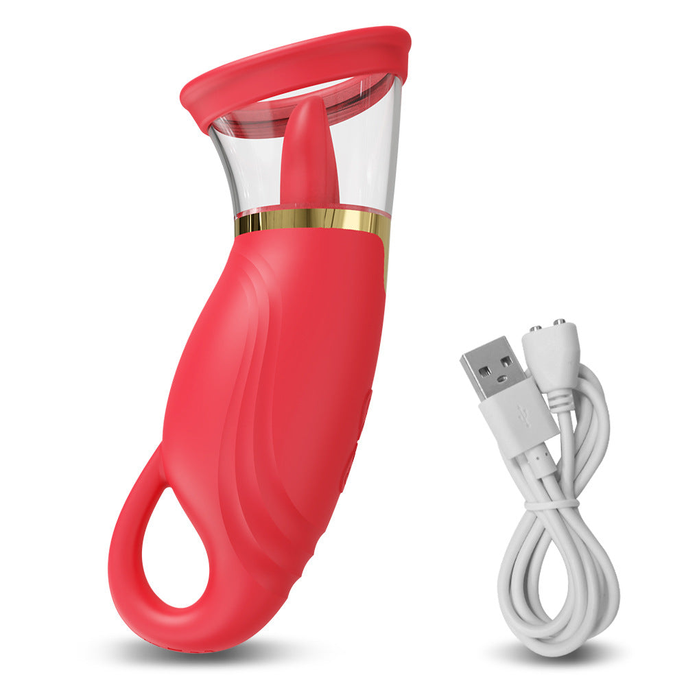 Sierra - Suction Intensity Tongue-licking Clit & Nipple Stimulator