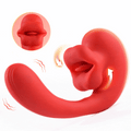 Lev - Tongue Licking G-spot Vibrator with 10 Biting Clitoral Stimulators