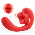 Lev - Tongue Licking G-spot Vibrator with 10 Biting Clitoral Stimulators
