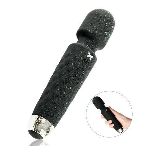 Mas - 8 Speeds 20 Frequencies Vibrating AV Clitoral G-Spot Massager