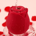 Eve - Rose-Patterned Clitoral Stimulator, 7-Speed Suction Bullet Vibrator
