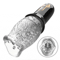 TORNADO -5 Rotating + 10 Vibrating Transparent Sleeve Oral Sex Cup