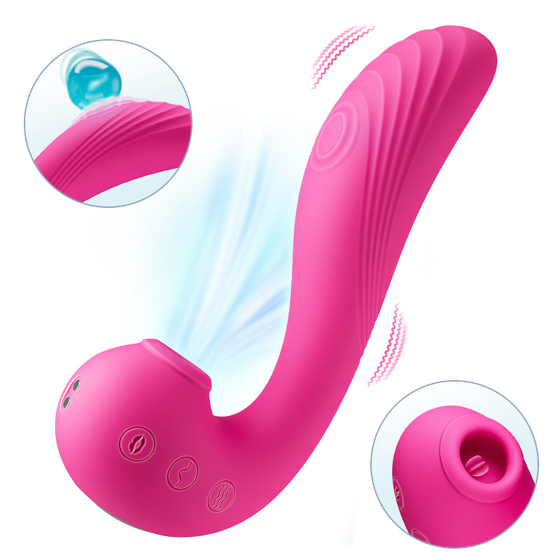 Nami - TRIPLE AROUSAL Clitoral Sucking Tongue Licking Flapping G-spot Vibrator