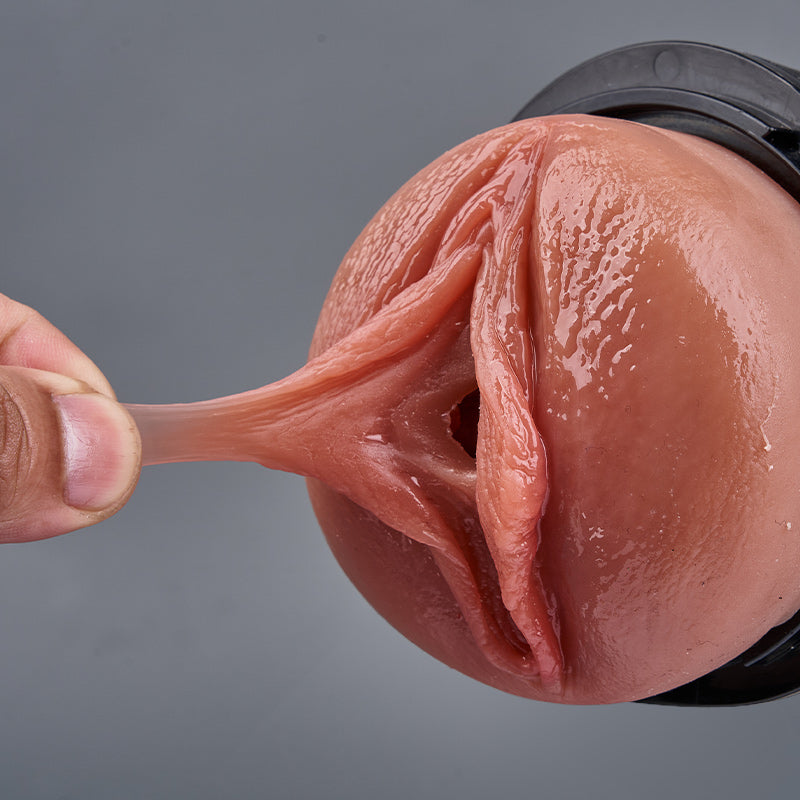 Challenger - 10 Vibrations 5 Suctions Ultra-Realistic Vagina Simulated Masturbator - LED Display Anti-Slip Grip