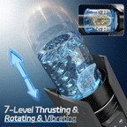 King -Powerful Suction 360° Deep Tight Wrapping Easy to Clean Masturbator