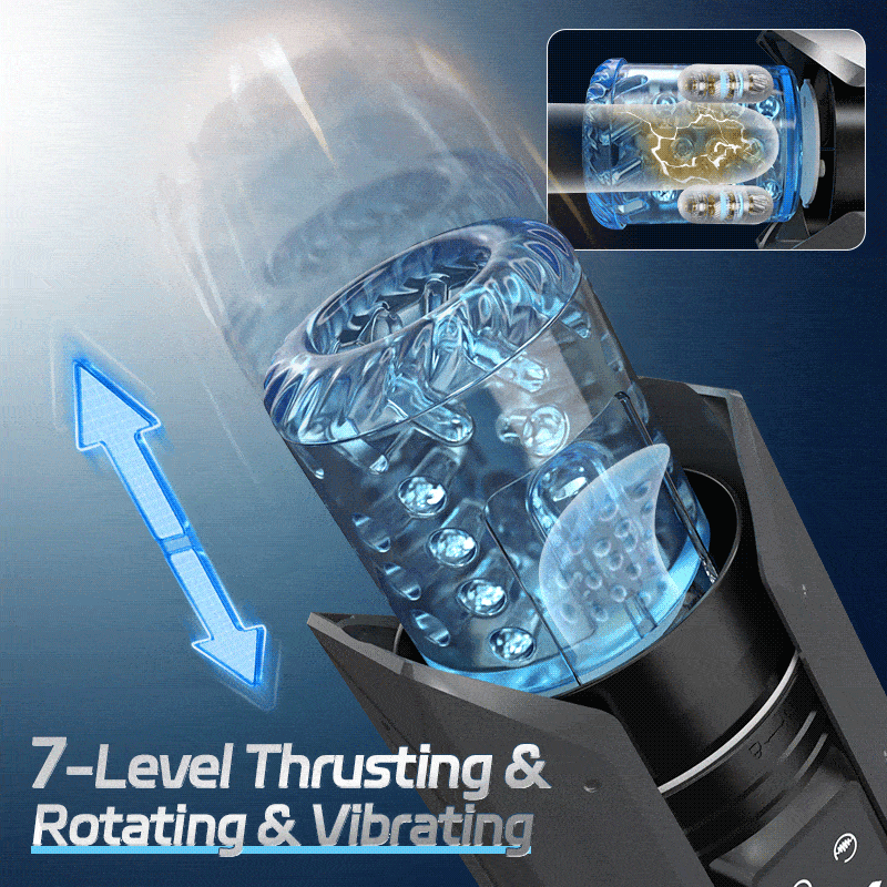King -Powerful Suction 360° Deep Tight Wrapping Easy to Clean Masturbator