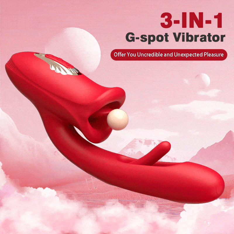 Muse - Mouth Shaped Biting G Spot Soother with Vibration & Flapping