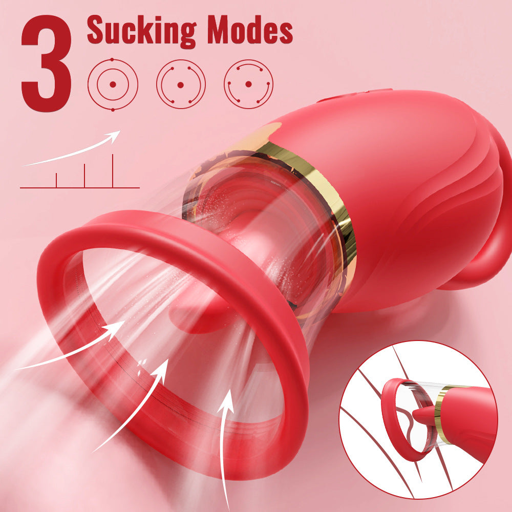 Sierra - Suction Intensity Tongue-licking Clit & Nipple Stimulator