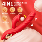 Chloe - 4 In 1 Thrusting & Licking Biting G-spot Vibrator Tongue Clitoral Stimulator
