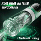 Heaven - 5 in 1 Automatic Masturbator Rotating Thrusting Suction Vibrating Licking Stroker