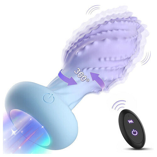 Little Monster 360° Rotating Anal Vibrator 10 Vibration Frequencies 7-Color LED Light