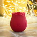Eve - Rose-Patterned Clitoral Stimulator, 7-Speed Suction Bullet Vibrator