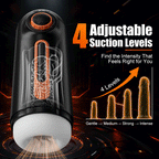 Allen - 6-in-1 Thrusting, Vibrating & Heating Blow Job Masturbator Cup with 4 Suction Modes