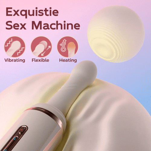 Midi - Pyro Heating 7 Thrusting & Vibration 2 In 1 Dildo Machine
