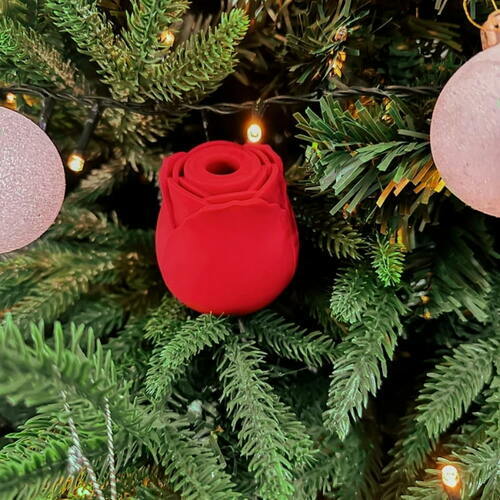 Eve - Rose-Patterned Clitoral Stimulator, 7-Speed Suction Bullet Vibrator