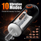 Allen - 6-in-1 Thrusting, Vibrating & Heating Blow Job Masturbator Cup with 4 Suction Modes