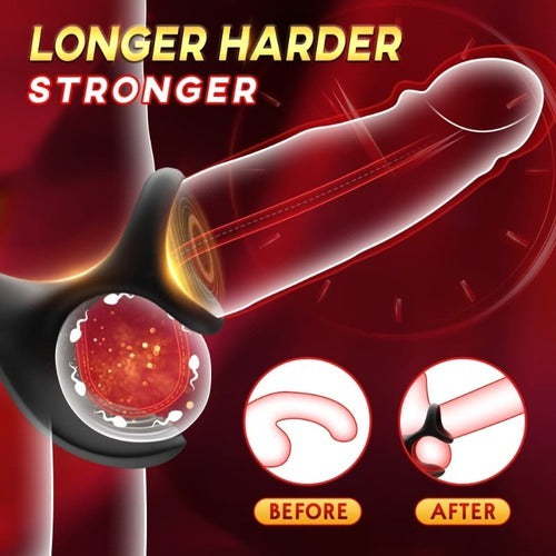 Zenith - Spherical Vibrating Anal Plug with Penis Rings