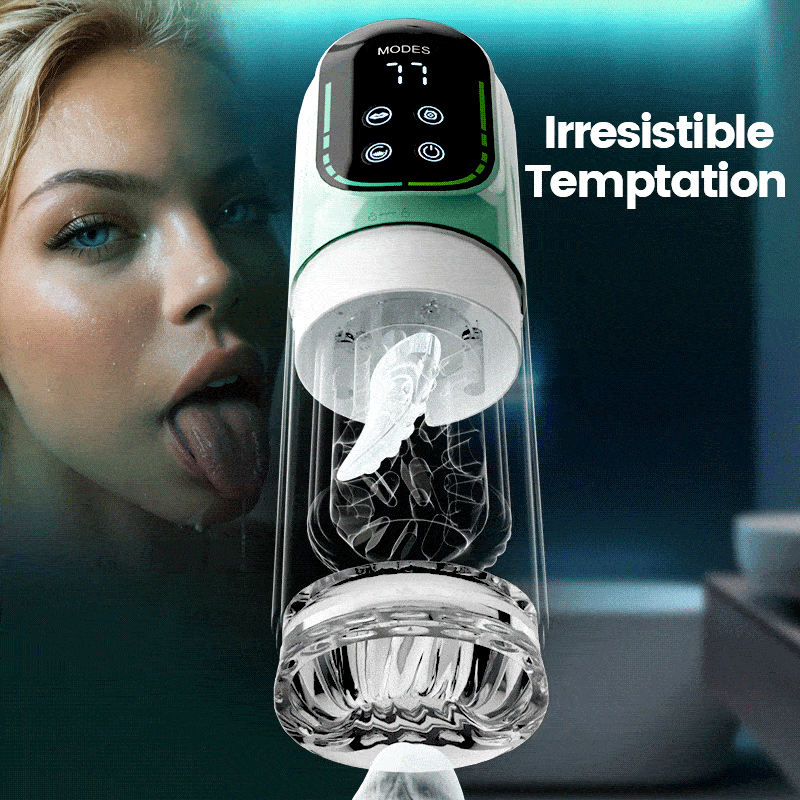 Heaven - 5 in 1 Automatic Masturbator Rotating Thrusting Suction Vibrating Licking Stroker
