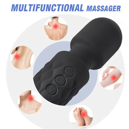 Mas - 8 Speeds 20 Frequencies Vibrating AV Clitoral G-Spot Massager