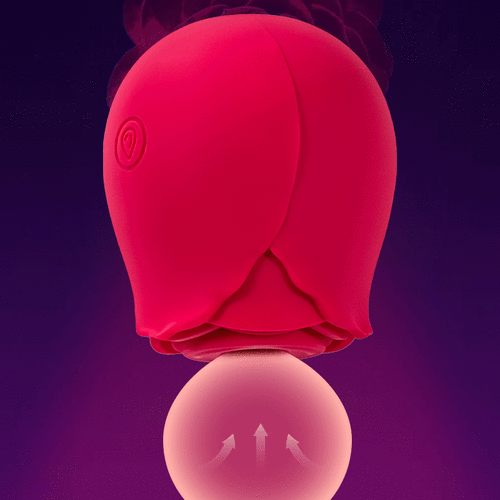 Eve - Rose-Patterned Clitoral Stimulator, 7-Speed Suction Bullet Vibrator