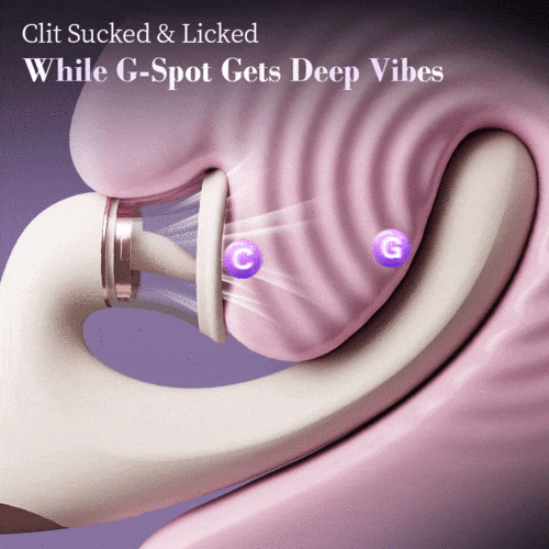Daisy - Tongue Licking Suction Arousal Clitoral G-spot Vibrator for Blended Orgasms
