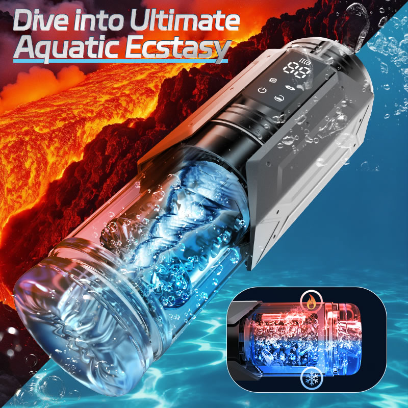 King -Powerful Suction 360° Deep Tight Wrapping Easy to Clean Masturbator
