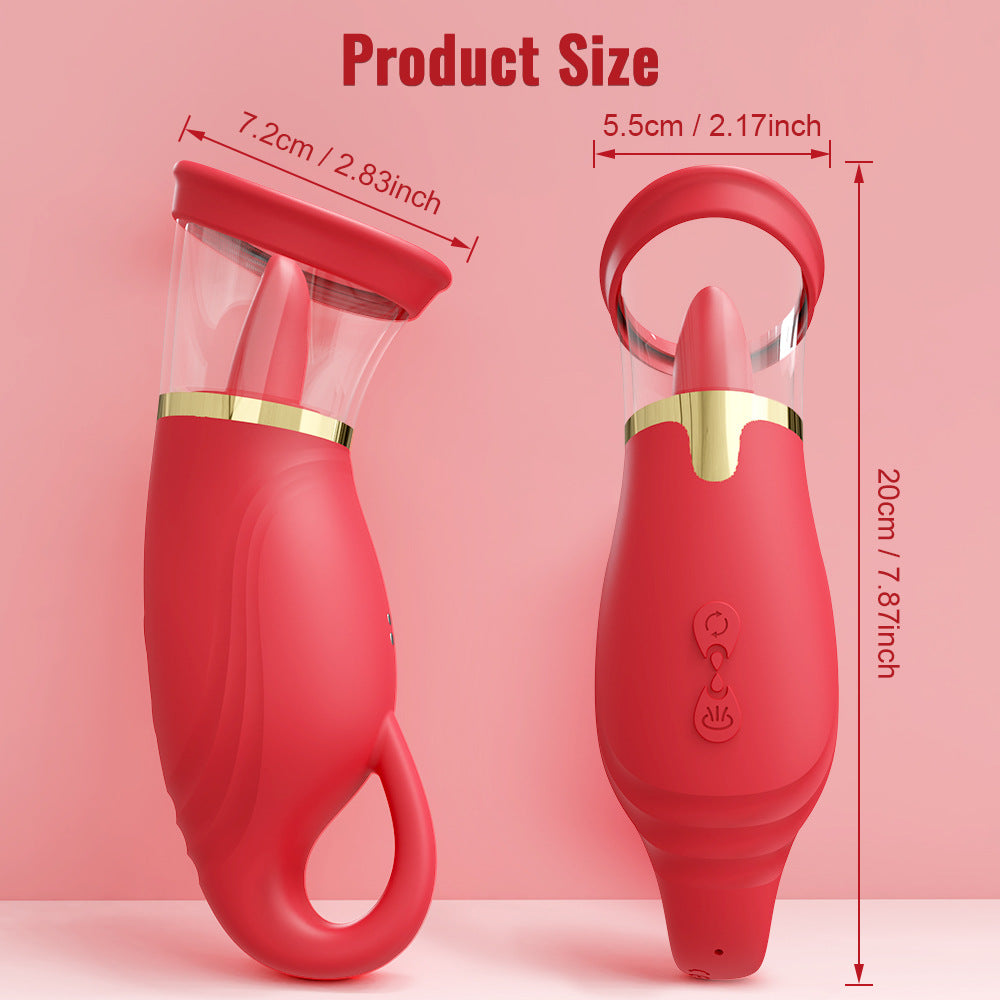 Sierra - Suction Intensity Tongue-licking Clit & Nipple Stimulator