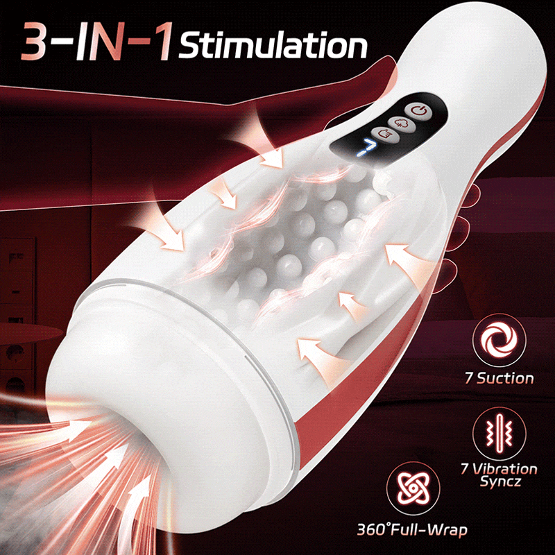 Pama - Automatic Male Masturbator Suction & Vibration Stroker for Men