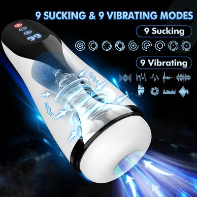 Adam - Strong Sucking & Vibrating Male Heating Masturbator