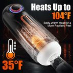 Allen - 6-in-1 Thrusting, Vibrating & Heating Blow Job Masturbator Cup with 4 Suction Modes