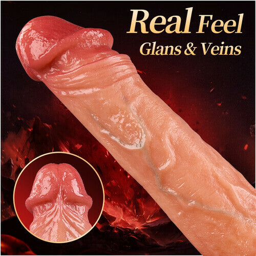Sex Machine 90° Automatic 11.5 IN Adjustable 8 Thrusting & Vibrating & Licking Dildo for Sale
