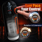 Allen - 6-in-1 Thrusting, Vibrating & Heating Blow Job Masturbator Cup with 4 Suction Modes