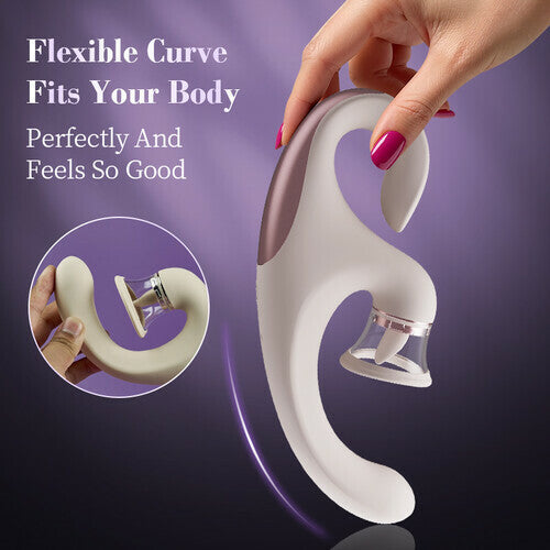 Daisy - Tongue Licking Suction Arousal Clitoral G-spot Vibrator for Blended Orgasms