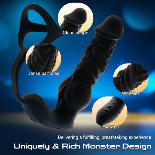 Leon - Strong Strike Enhanced Version 6-in-1 Rapid Thrusting Remote & App-Controlled Prostate Massager