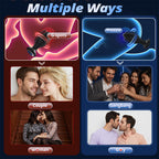 ERO - LED Light 360° Rotation & Vibration Remote Control Anal Plug For Solo or Couple