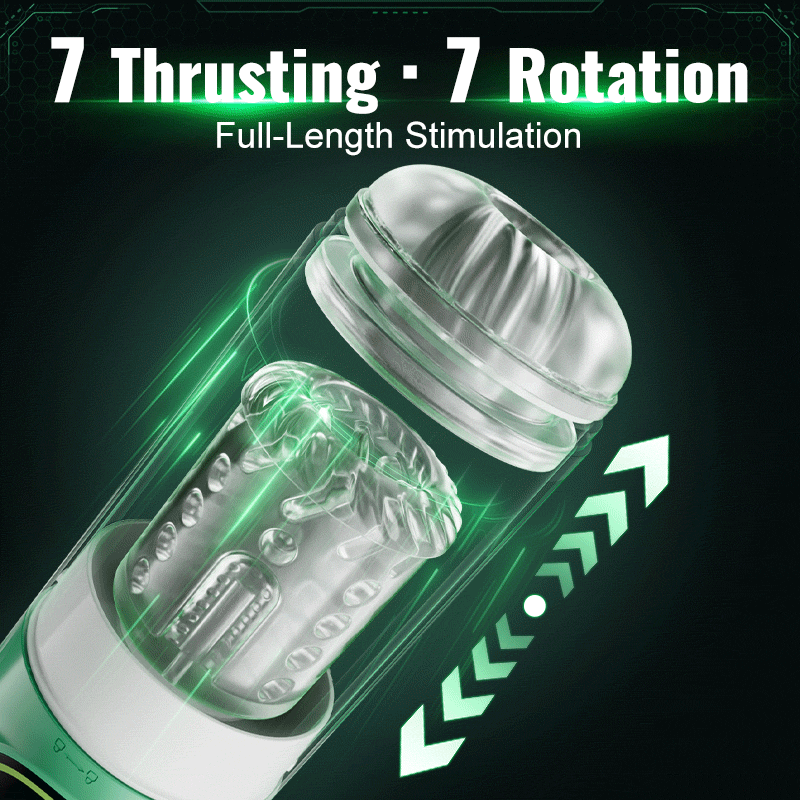 Heaven - 5 in 1 Automatic Masturbator Rotating Thrusting Suction Vibrating Licking Stroker