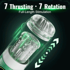 Heaven - 5 in 1 Automatic Masturbator Rotating Thrusting Suction Vibrating Licking Stroker