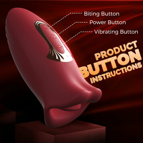 MOU - Pressb Biting & Vibrating Clitoral Vibrator Nipple Stimulator