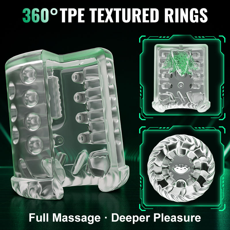 Heaven - 5 in 1 Automatic Masturbator Rotating Thrusting Suction Vibrating Licking Stroker