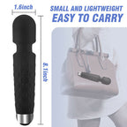 Mas - 8 Speeds 20 Frequencies Vibrating AV Clitoral G-Spot Massager