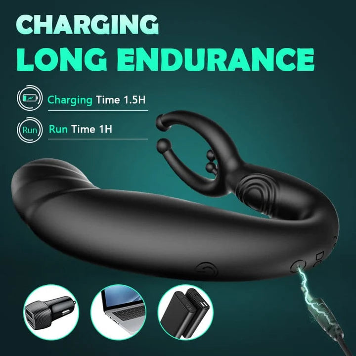 Ark - Bead Massage P-Spot 9 Vibrating Prostate Massager with Remote Control