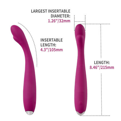 Fin - 6 Vibrating Clitoris Stimulation Flexible G-Spot Vibrators