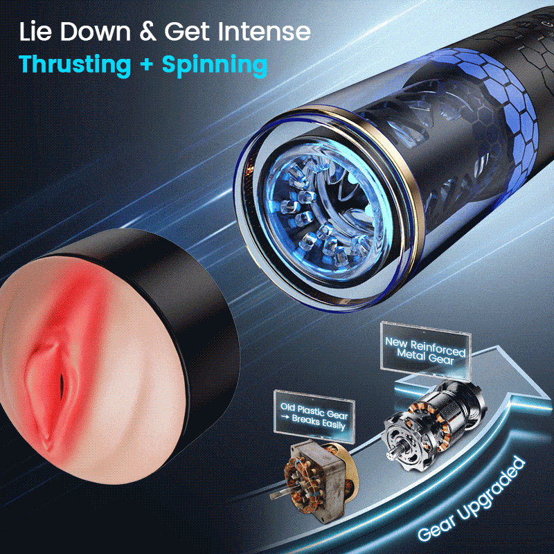 STORM - Intense Thrusting & Spinning Hands-Free Thrusting Rotating Blowjob Machine