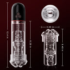 Dema - Vibrating & Sucking 2 IN 1 Lips Penis Pumps Male Sex Toys