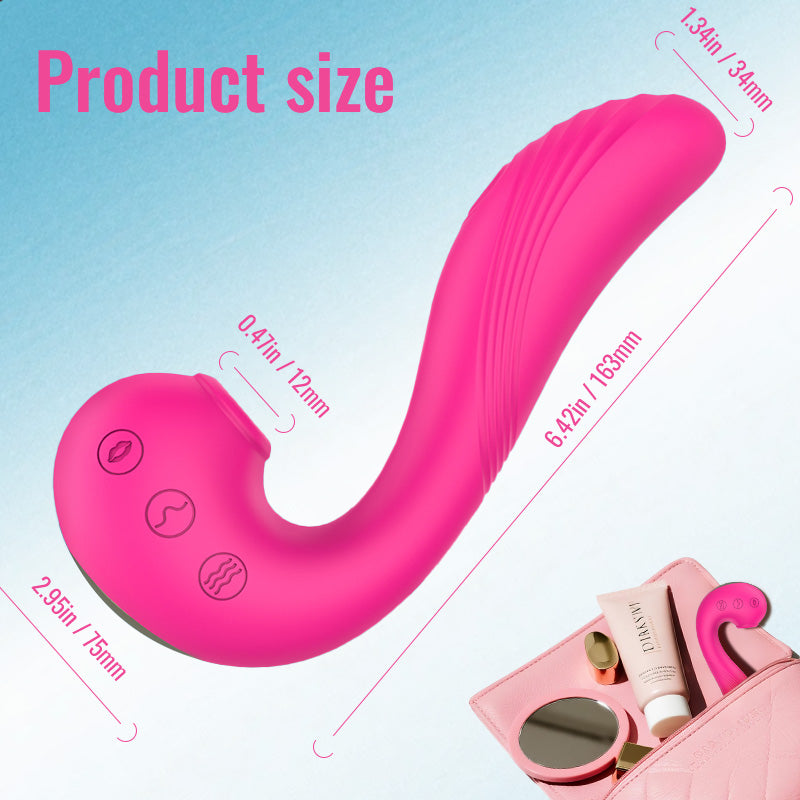 Nami - TRIPLE AROUSAL Clitoral Sucking Tongue Licking Flapping G-spot Vibrator