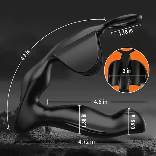 Nova - 10 Vibrating 42°C Heating Prostate & Perineal Massager