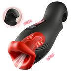Queen - 9 Vibrations 4 Clamping Suctions Clamping Suction Oral Simulation Male Masturbator