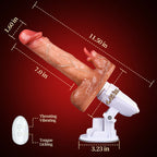 Sex Machine 90° Automatic 11.5 IN Adjustable 8 Thrusting & Vibrating & Licking Dildo for Sale