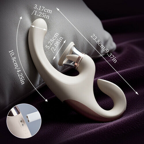 Daisy - Tongue Licking Suction Arousal Clitoral G-spot Vibrator for Blended Orgasms