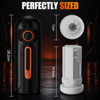 Allen - 6-in-1 Thrusting, Vibrating & Heating Blow Job Masturbator Cup with 4 Suction Modes